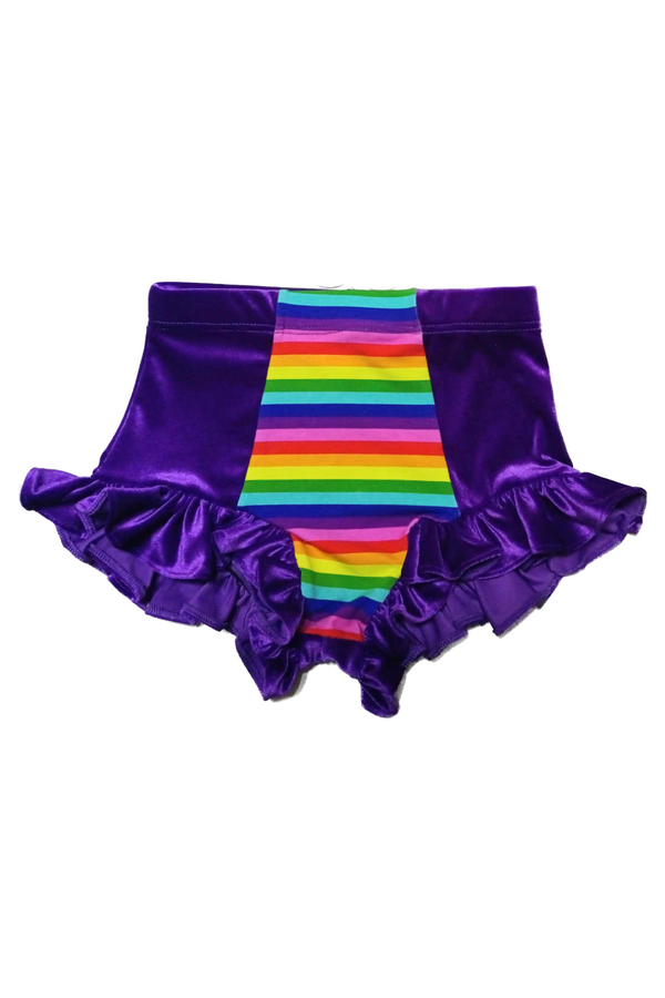 Royal Rainbow - Ruffle Shorts