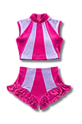 Pink Big Top | Velvet Two Piece Set